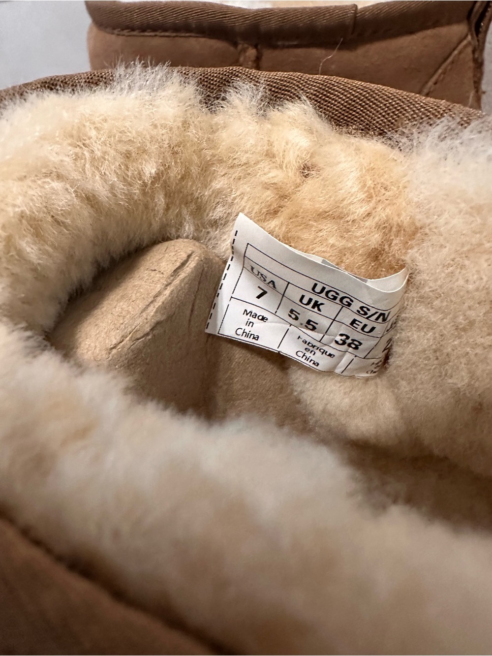 New UGG Classic Ultra Mini Boots Chestnut Size 7 in box - Picture 7 of 12